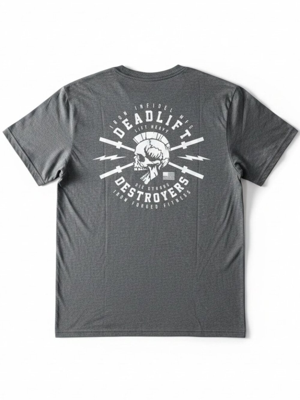 2/$30 💥🆕 Howitzer Deadlift Destroyer Dark Charcoal Graphic Tee | Medium | 3181